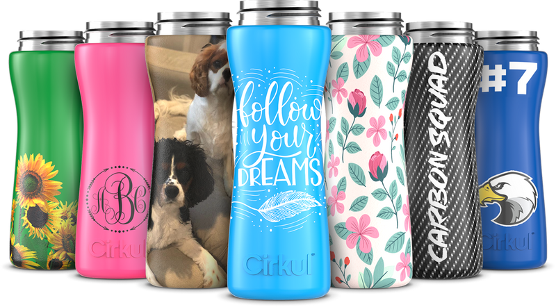 Custom 22oz. Stainless Steel Bottle & Comfort Grip Lid 58YG